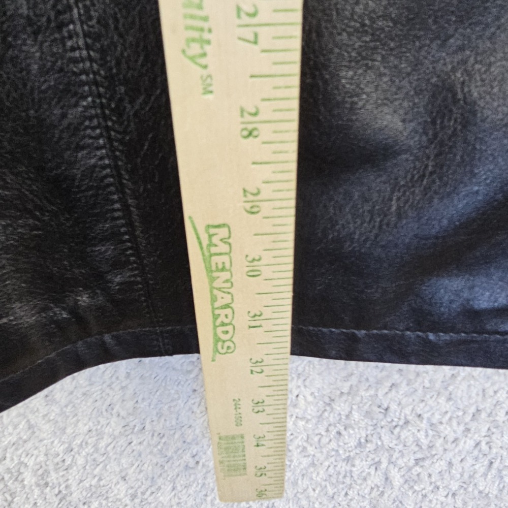Wilsons M. Julian Diamond Quilted Black Leather Jacket Men's Size XL Button Up - Picture 6 of 16